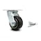 Service Caster 4 Inch Rubber on Aluminum Swivel Caster with Roller Bearing and Swivel Lock SCC SCC-30CS420-RAR-BSL - alternate 1